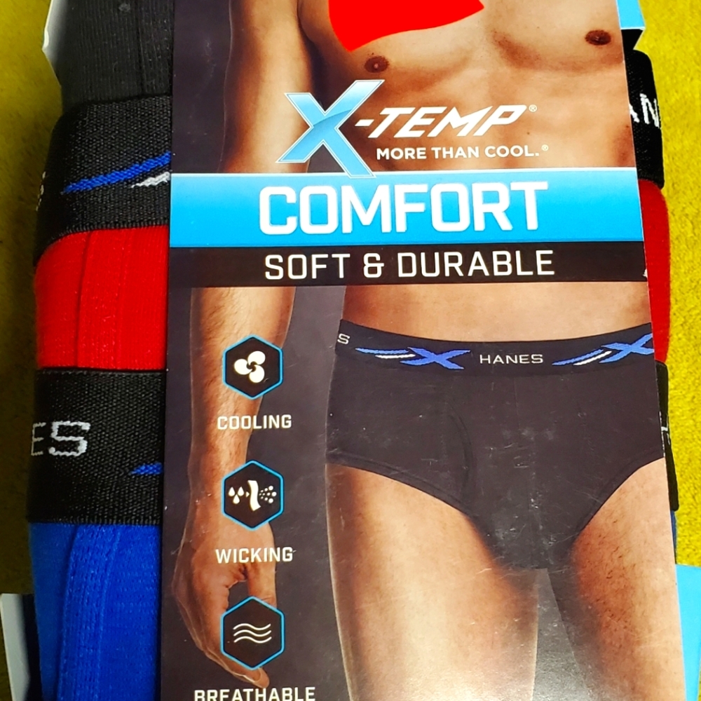 Mens briefs. Tagless. 6 pack. 2xl.